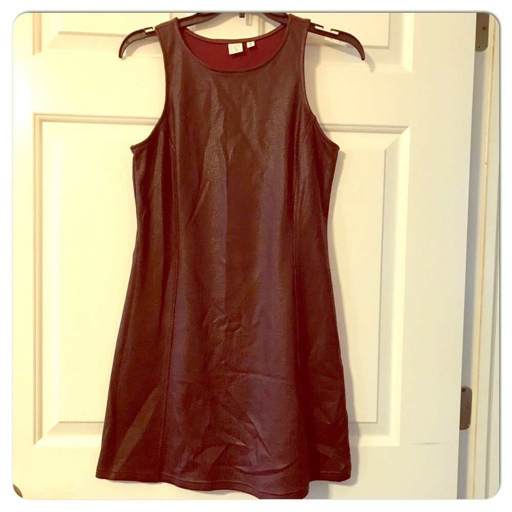 📸Nordstrom BP Brand faux leather mini dress